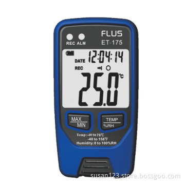 Wholesale USB Temperature and Humidity Data Logger Monitor with PC connection Software type-k input led alarm